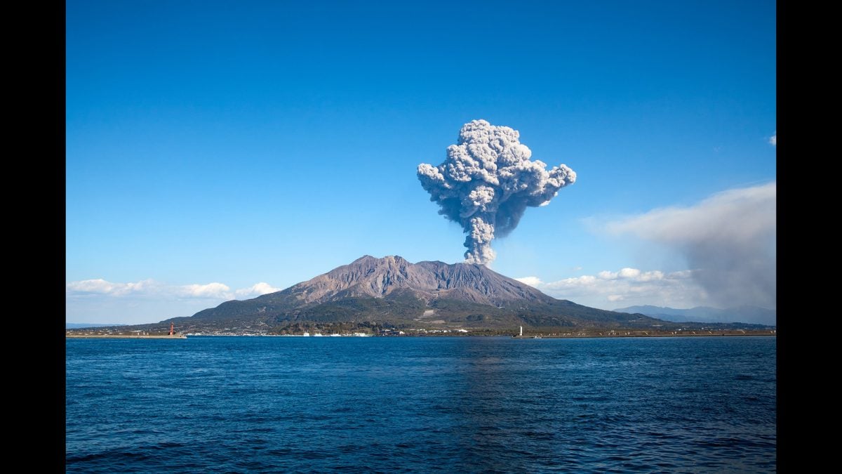 Japan’s Sakurajima Volcano Erupts, Sends 4km Ash Plume Into Sky; Dozens Of Flights Cancelled
