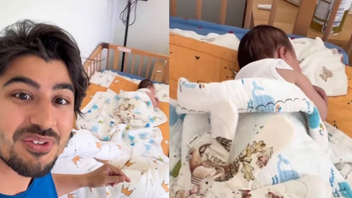 Indian Dad Thanks 'Sasurji' and Chinese 'Patting Robot' for Easier Parenting