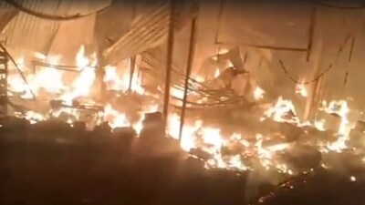 Massive Fire Breaks Out In Telangana's Jagityal, 30 Shops Gutted ...