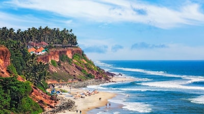 Few places in India rival the view from Varkala’s cliffs.