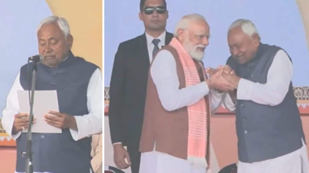 Nitish Kumar Oath Ceremony Live Updates: PM Modi Lauds Nitish Kumar’s Track Record, Congratulates Him On Becoming CM Again
