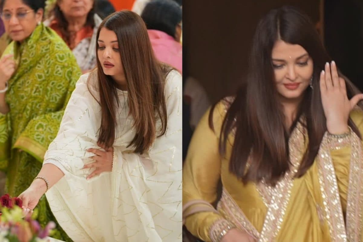 Aishwarya Rai Back-To-Back Looks In White And Gold Suits Are A Lesson In Minimalist Fashion