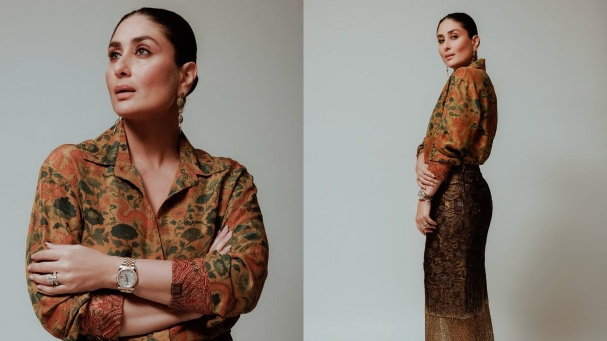 Kareena Kapoor’s Maximalist Ode To Brown In Ladakhi textile shirt, fringe skirt