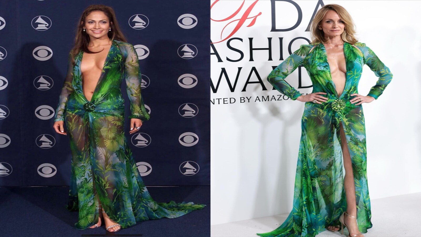 Amber Valletta Wears Jennifer Lopez's Iconic Versace Jungle Dress At CFDA  Awards | Fashion News - News18