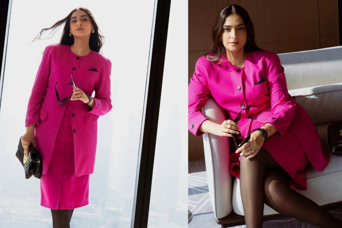 Sonam Kapoor Channels Princess Diana In Barbie-Core Vintage Suit, Announces Second Pregnancy