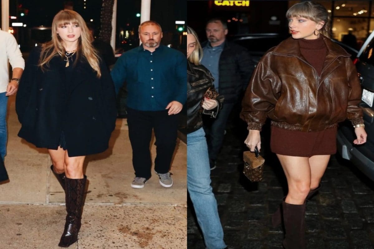 Taylor Swift Stuns In Knee-High Boots In Two Back To Back Apperances in New York