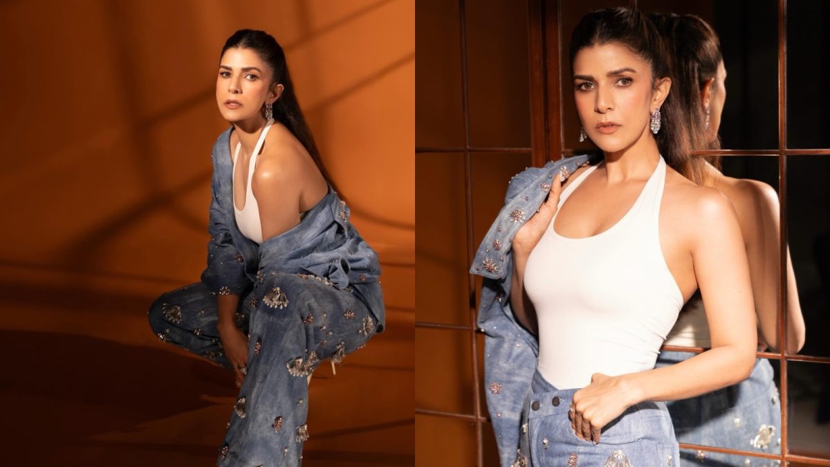 Nimrat Kaur's Denim Look with Ethnic Touch
