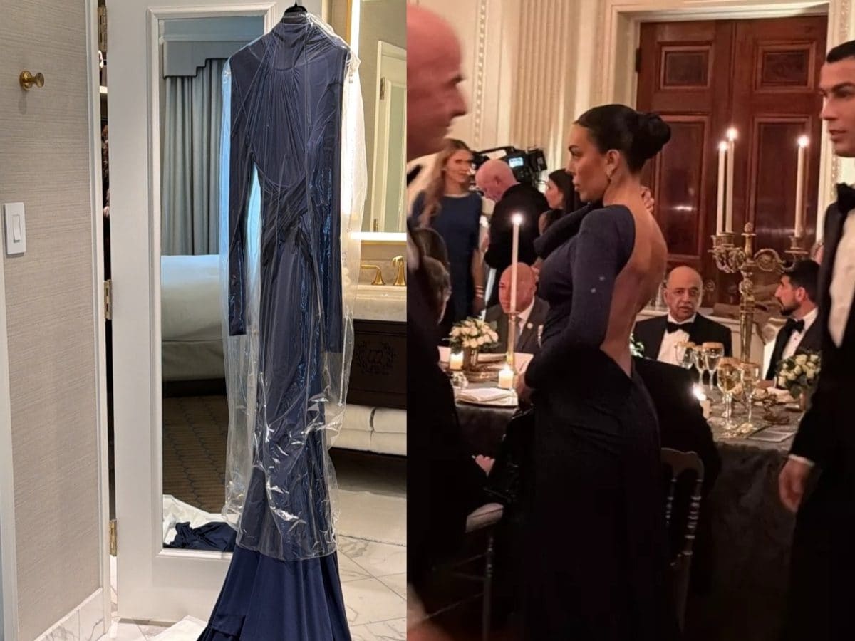 Cristiano Ronaldo's Fiancee Georgina Rodrguez Recreates Hilary Swank's  2005 Oscar Look At White House Dinner | Fashion News - News18
