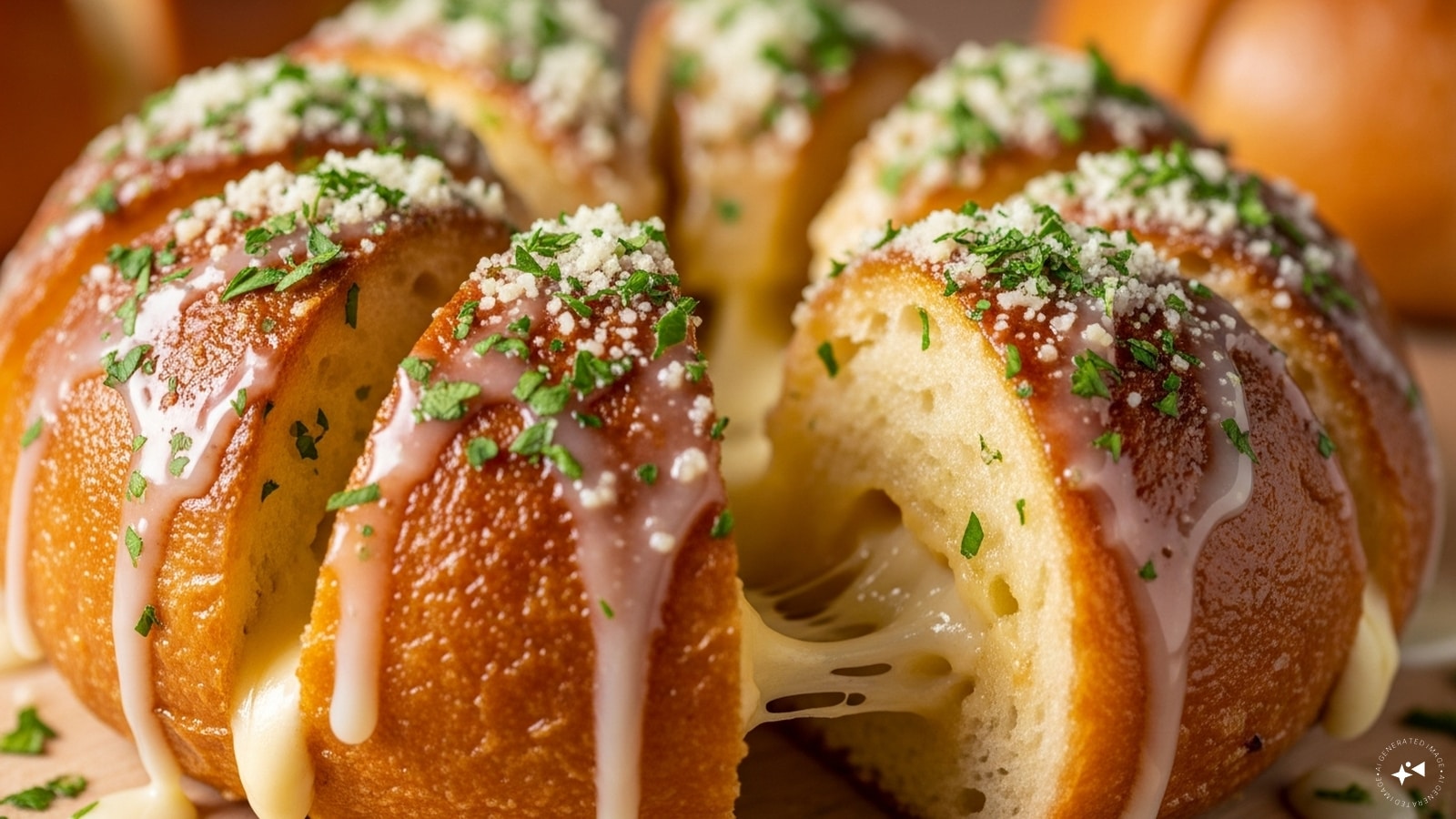 Ingredients: 2 loaves of bread, 4 tablespoons of butter, 4 cloves of garlic, minced and 1 cup of grated cheese.