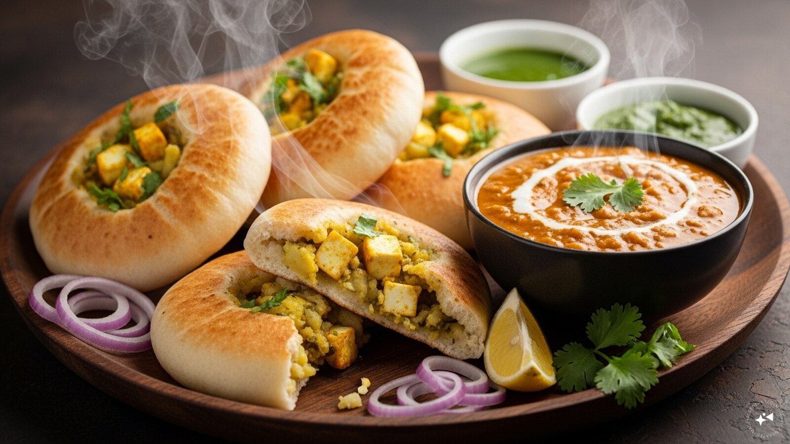  Amritsari Kulcha: Fluffy, stuffed flatbreads served hot, perfect with dal or curries.