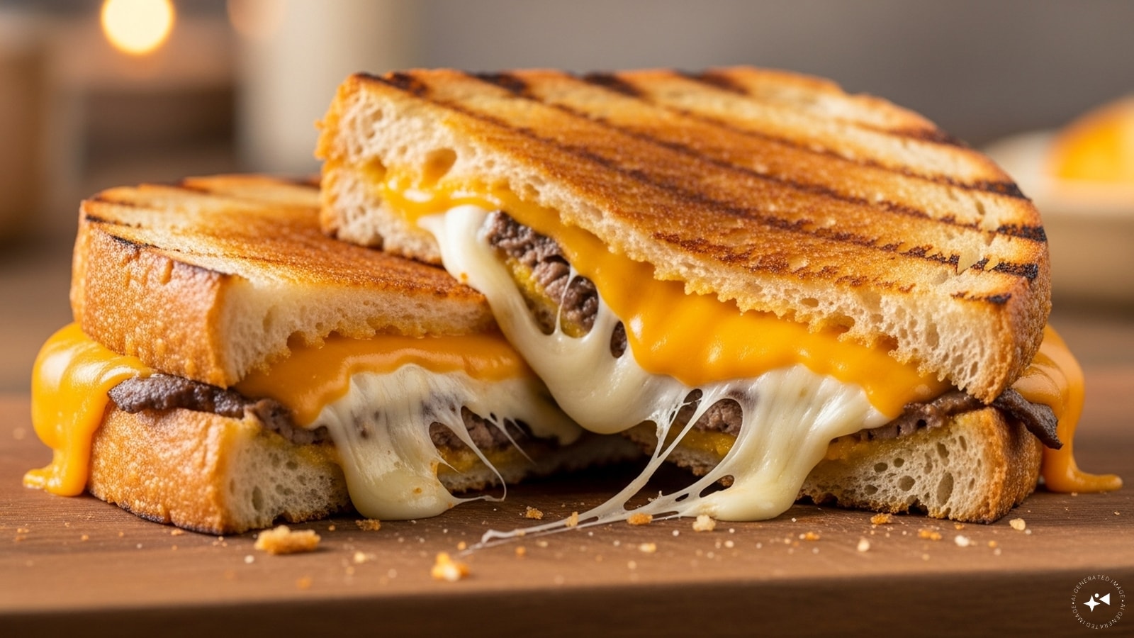  Now, layer the cheese slices first on the bread so that they can melt a little and can serve as a base holding the fillings. 