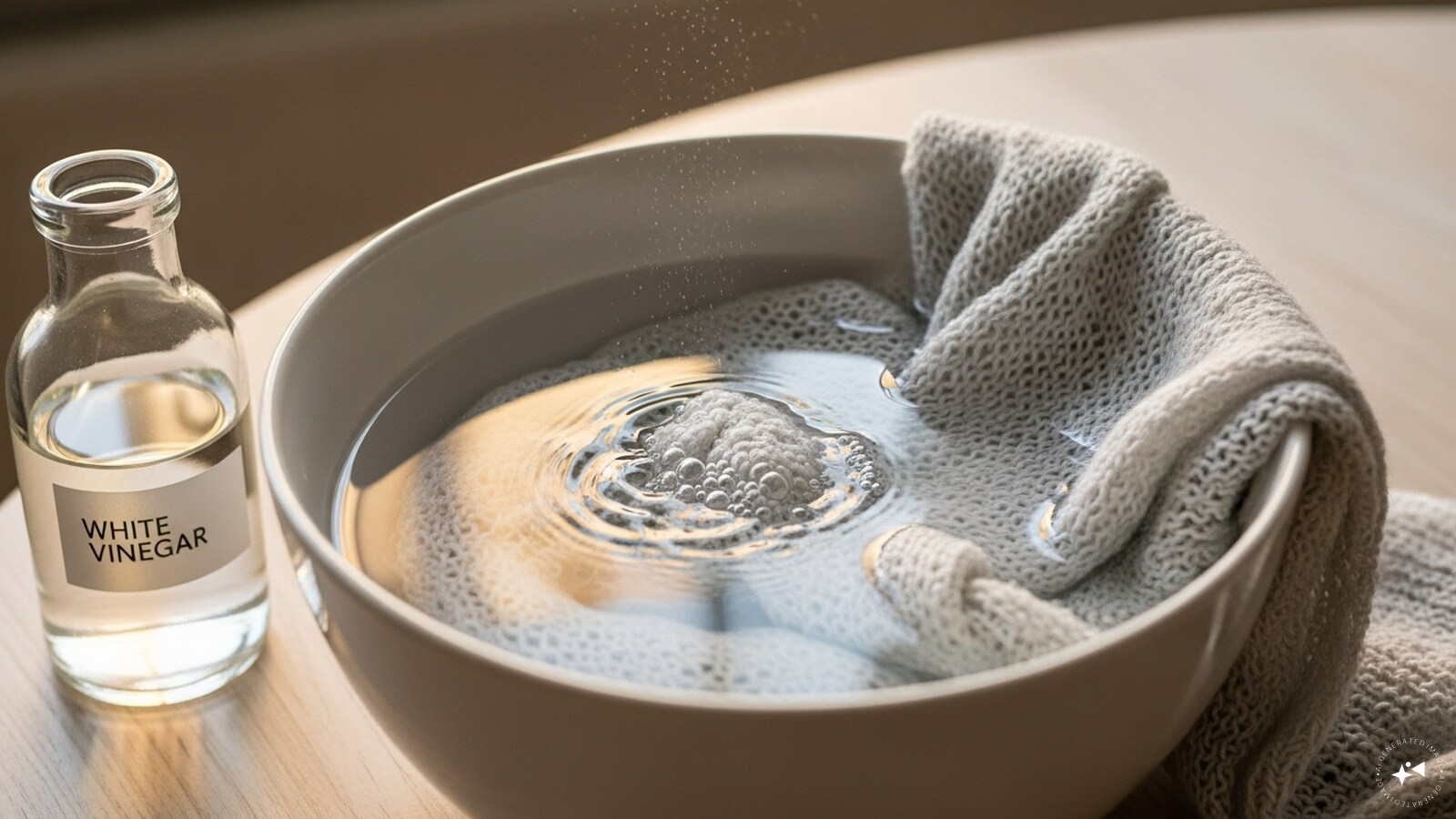  Vinegar Soak: Mix one part white vinegar with three parts water and soak the wool briefly. Rinse gently; vinegar neutralizes unpleasant smells naturally.