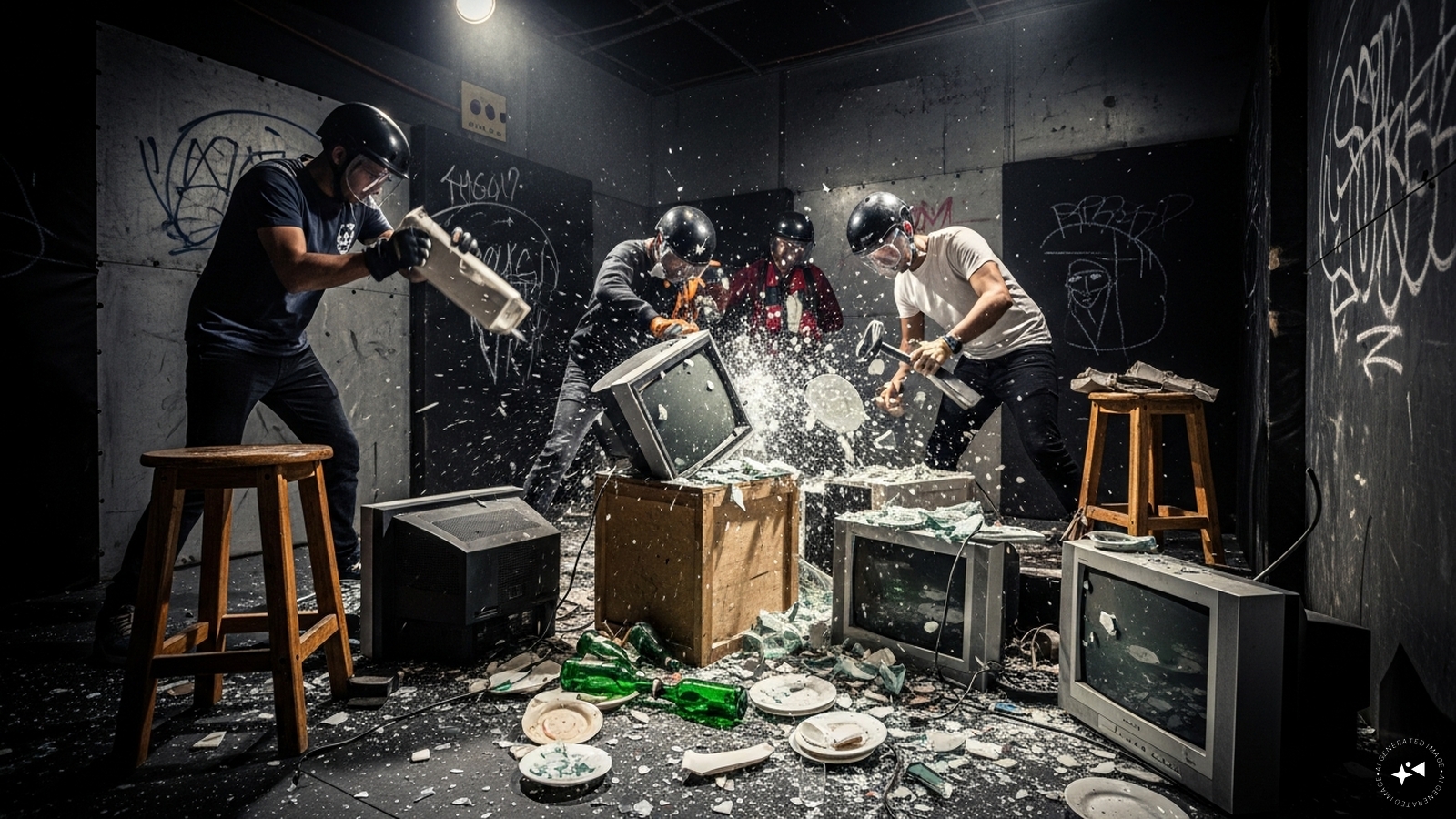 Is This The Future Of Stress Relief? Rage Rooms Let You Break Before You Break Down