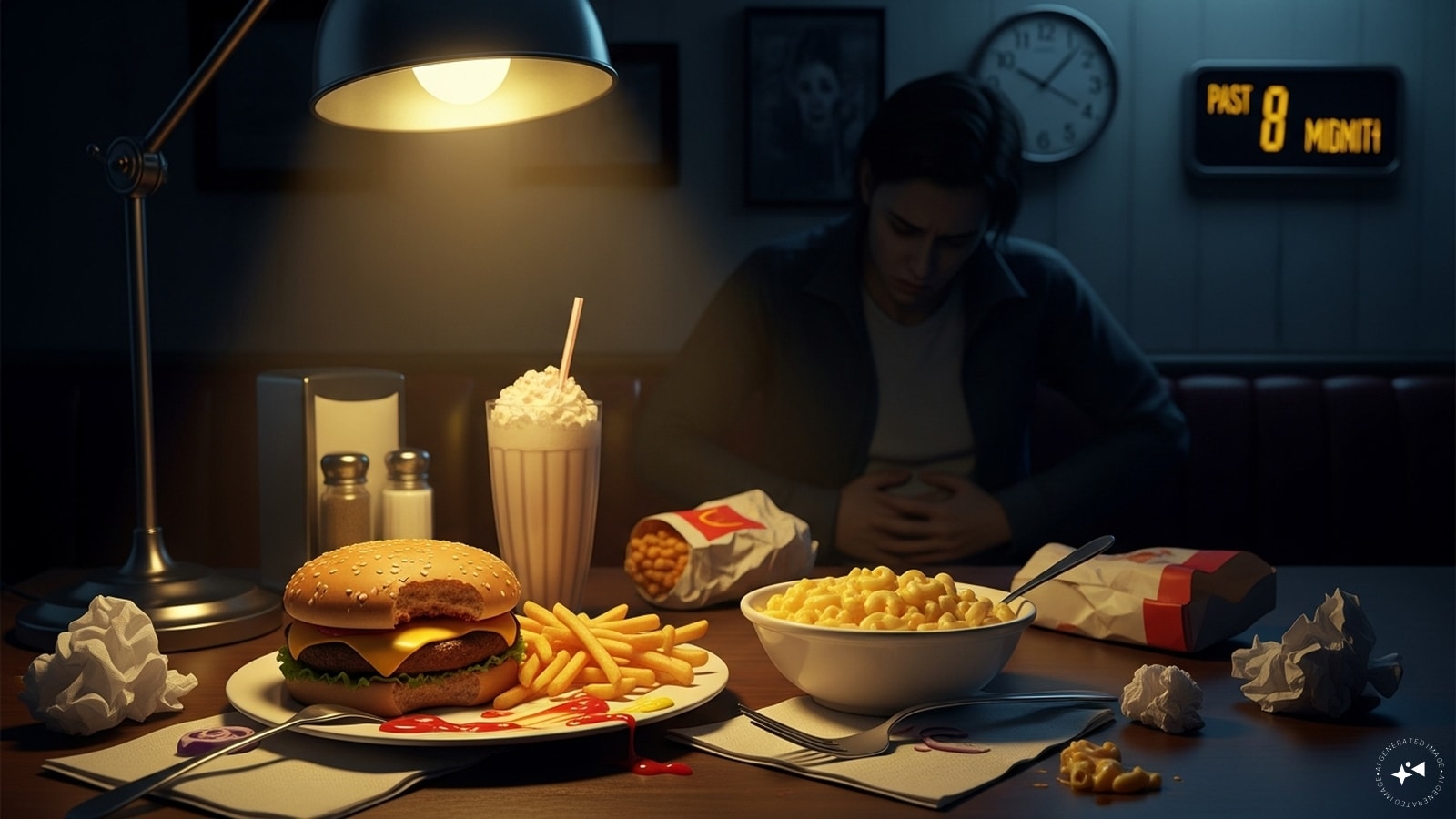  Fatty Foods: Burgers, fried foods, and creamy sauces are hard to digest. Consuming them late can cause indigestion, bloating, and restless nights.