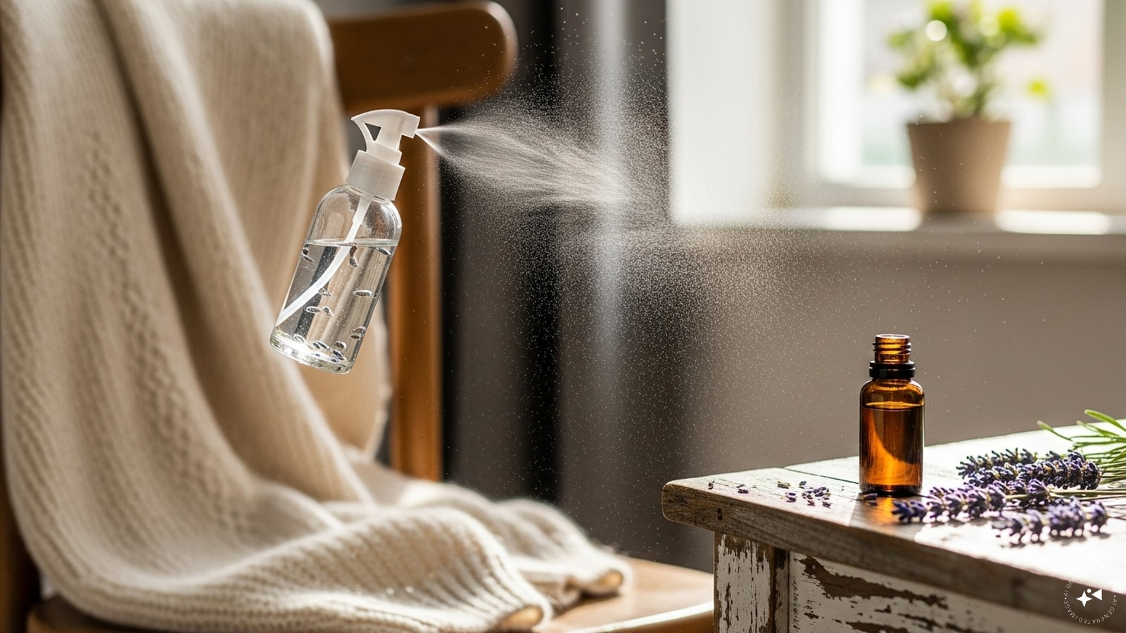  Essential Oils: Add a few drops of lavender or tea tree oil to water or a spray bottle. Lightly mist wool garments to leave a pleasant fragrance and reduce smells.