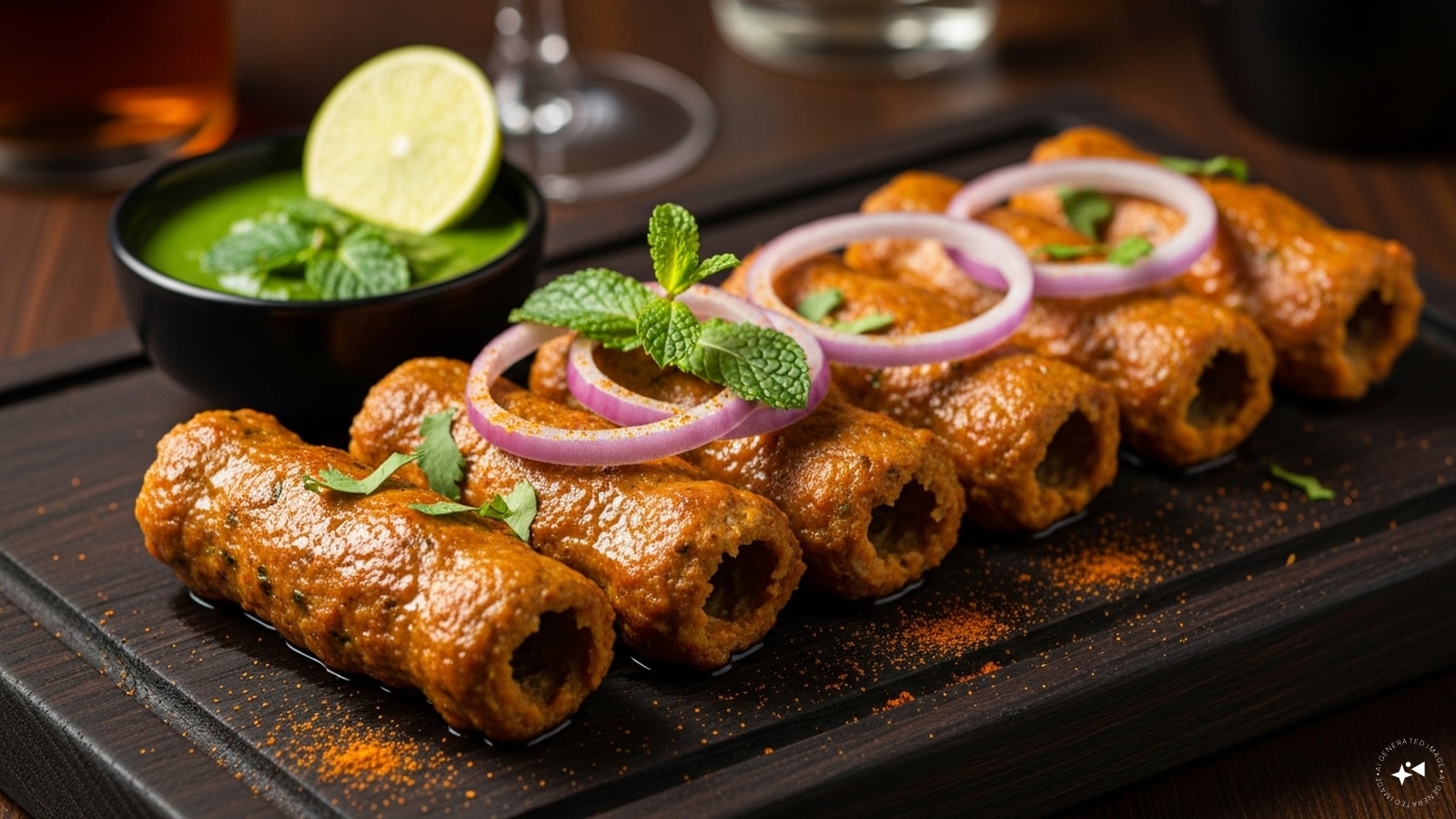  Galouti Kebabs: Melt-in-the-mouth minced meat kebabs, perfectly spiced and tender.