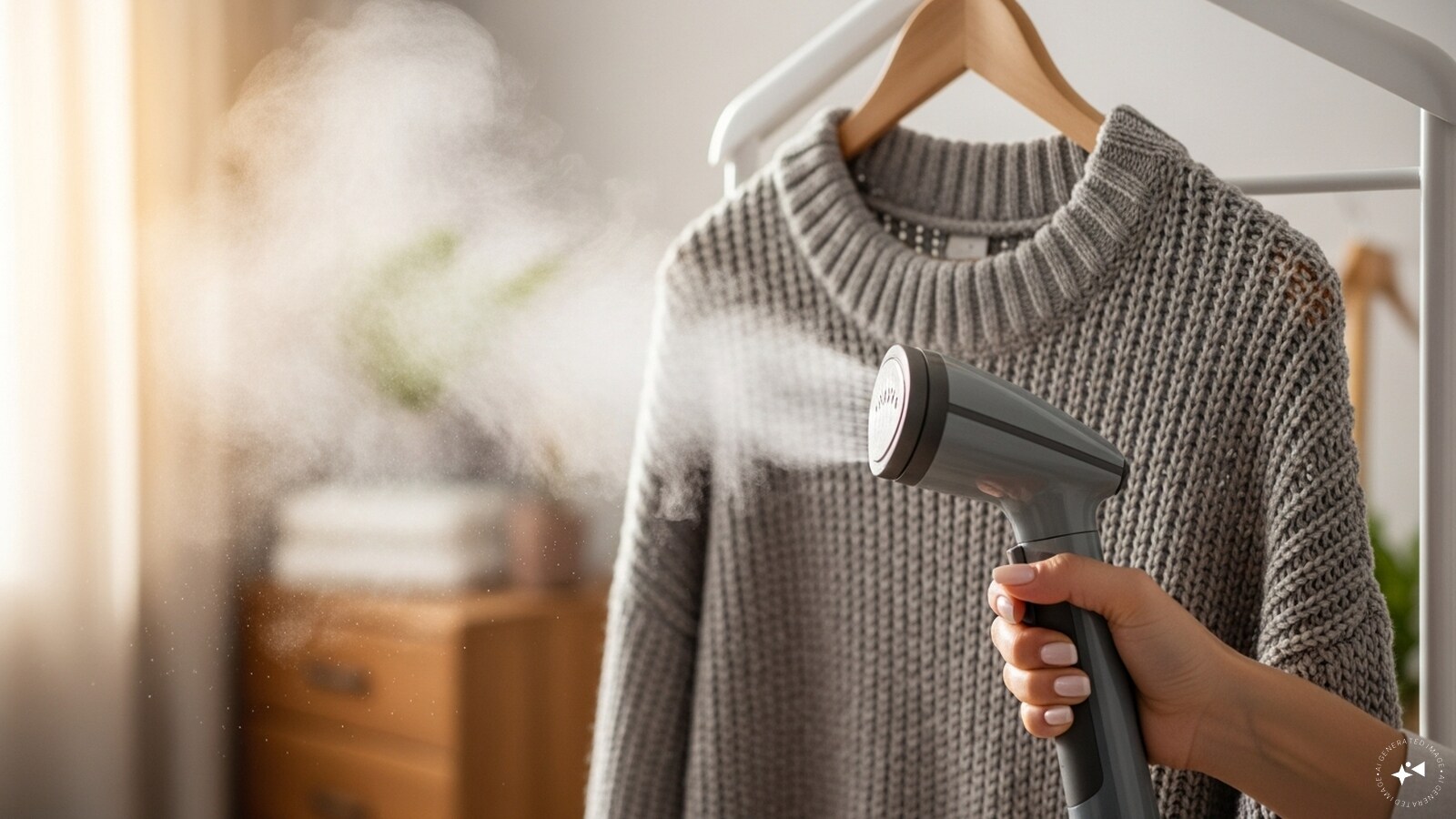  Steam Cleaning: Use a garment steamer to pass steam over wool clothes. Steam kills bacteria and removes odours while keeping fibers soft and intact.