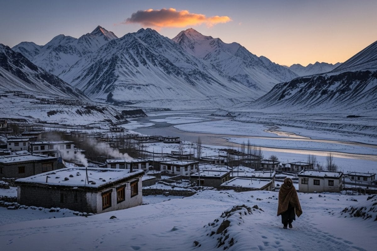 This Hamlet In Ladakh Gets Colder Than The North Pole And Freezes Solid Every Winter