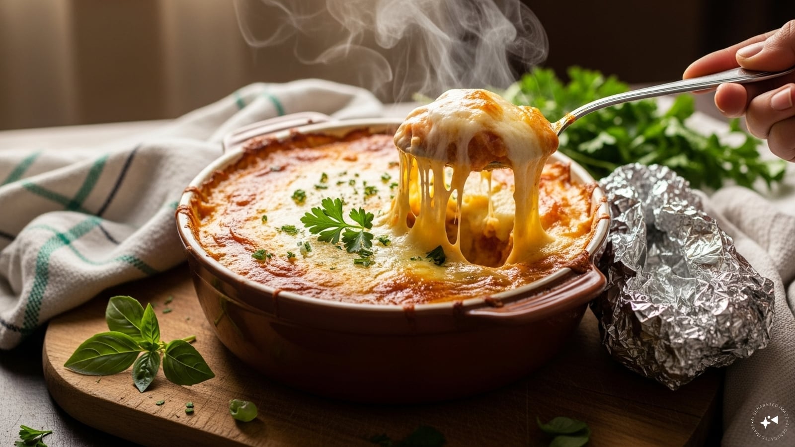 Remove the foil and bake for an additional 5 minutes or until the cheese is melted.