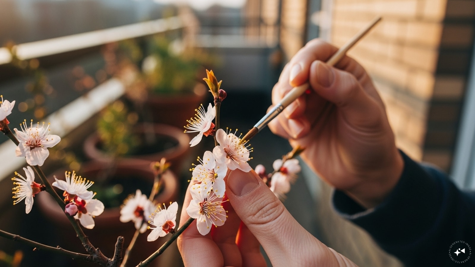  Pollination Assistance: Some plum varieties need cross-pollination. If your balcony has only one tree, consider hand-pollinating flowers using a small paintbrush to transfer pollen between blossoms.