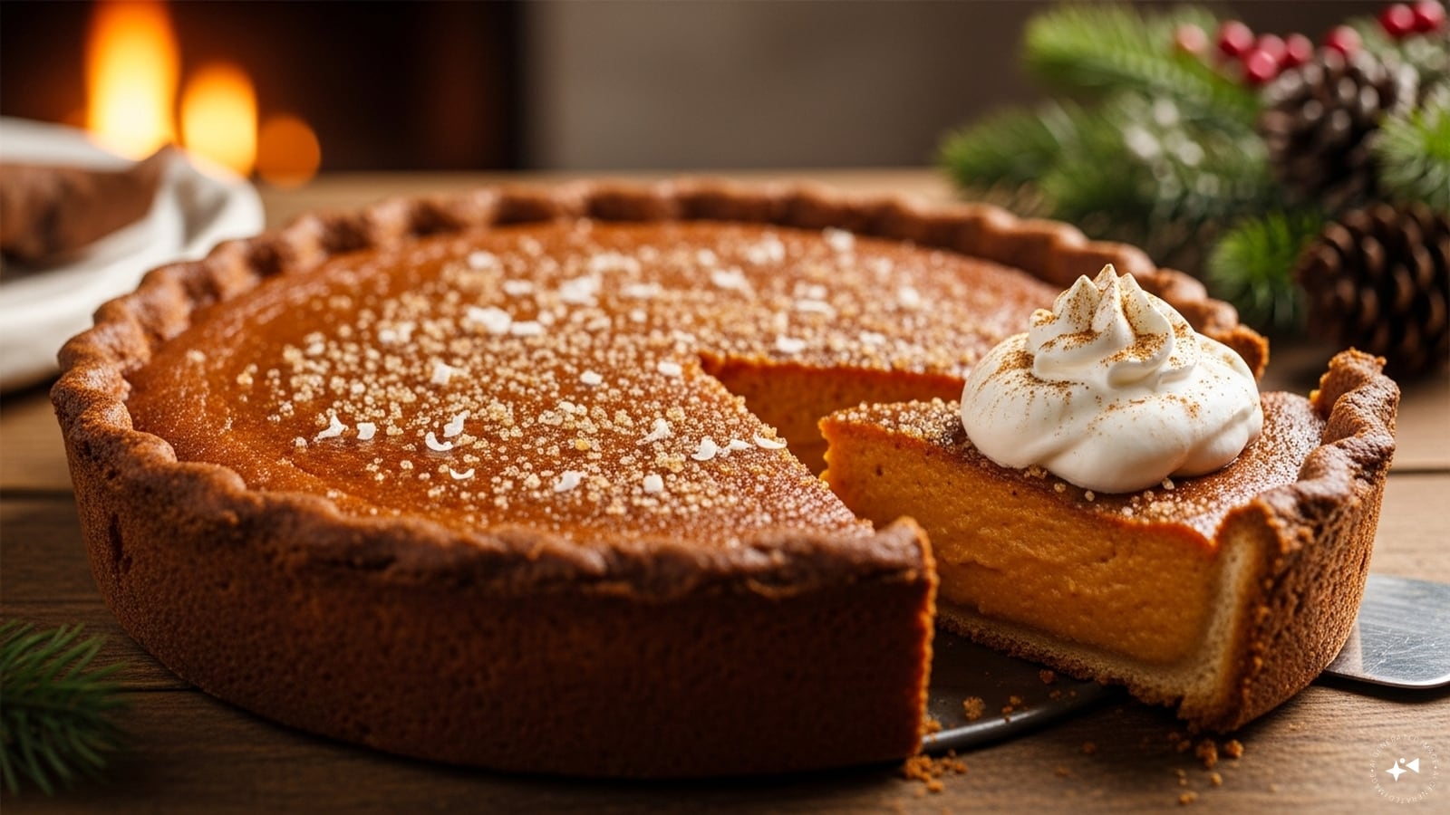 Sweet Potato Pie with Nutmeg And Brown Sugar: A decadent dessert that brings classic winter flavors to the table.