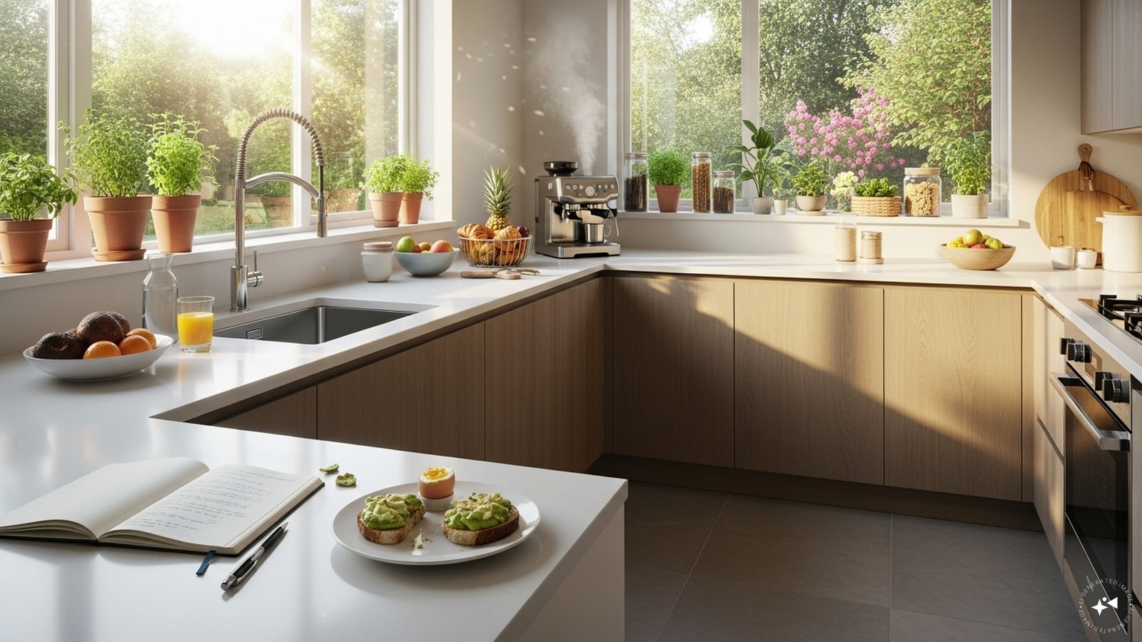 8. Balancing Measures:● The kitchen should be located in the south-east corner of the home. ● Place the gas stove, geyser, inverter, or any electronic equipment in this direction. ● Use red, orange, or pink colours on the walls of this direction. ● If this direction is defective, place a copper or red crystal pyramid there. ● Lighting a candle or lamp is a simple way to balance the fire element.