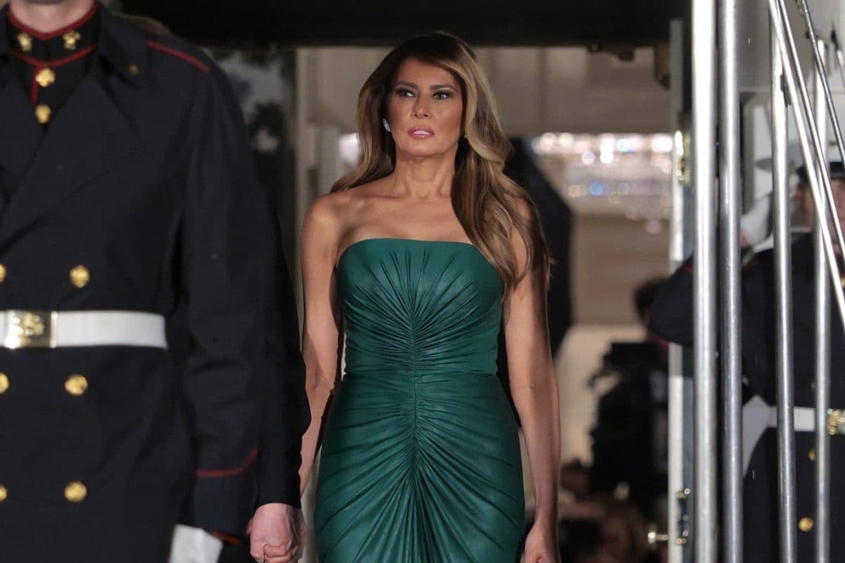 Melania Trump Gave A Subtle Nod to Saudi Arabia With Green Elie Saab Gown
