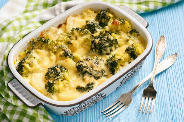 Cheesy Broccoli And Cauliflower Bake: Winter veggies baked with cheese and spices — perfect for a cozy night in.