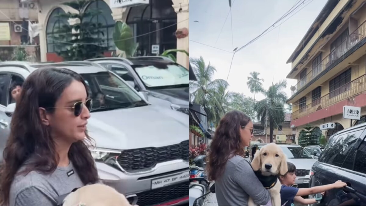 Triptii Dimri Spotted with Dog Lychee at Vet Clinic
