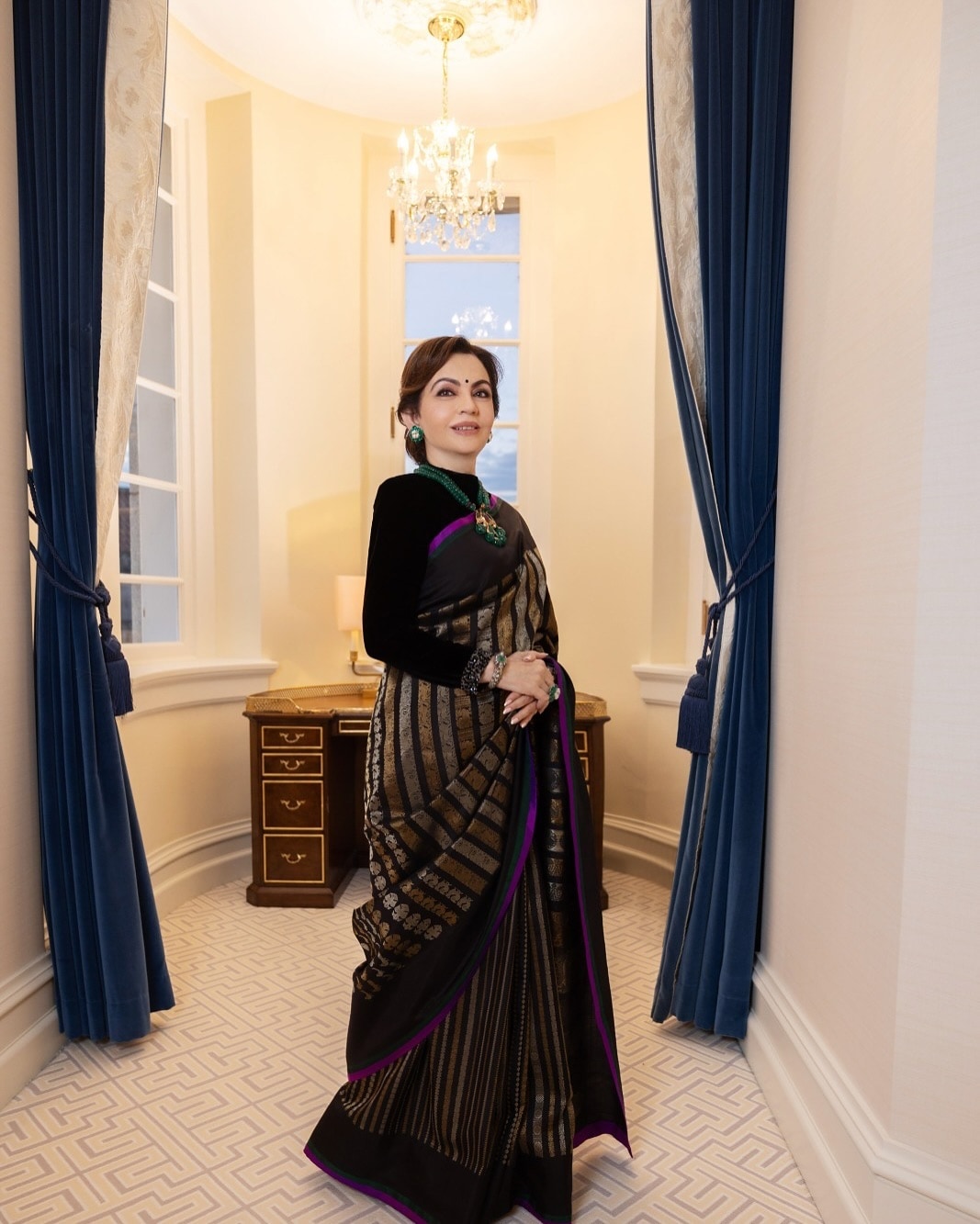 Wrapped In Tradition: Nita Ambani’s Timeless Saree Style Wrapped In Tradition: Nita Ambani’s Timeless Saree Style