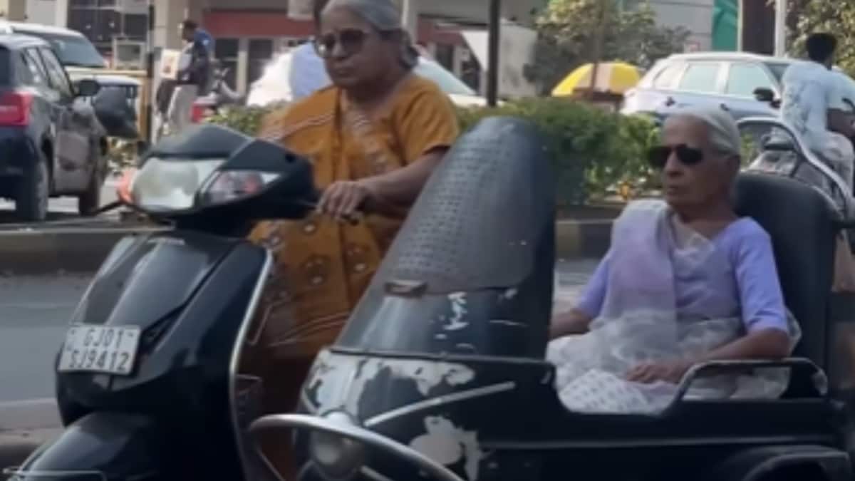 Ahmedabad's 'Biker Dadi' at 87: Still Riding Scooter with Sister