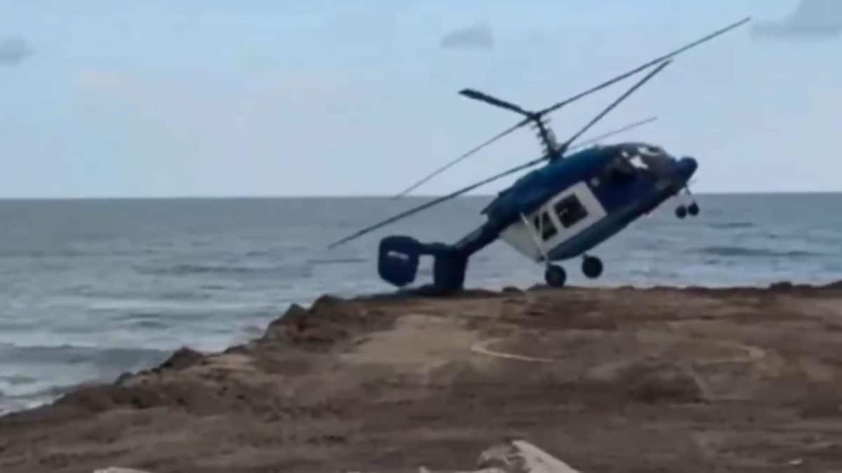 5 Dead As Russian Helicopter Catches Fire Mid-Air, Crashes; Video Captures Final Moments