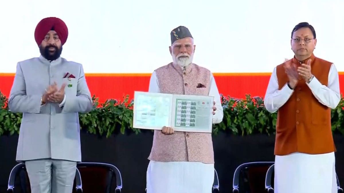 PM Modi Unveils Commemorative Postal Stamp, Inaugurates Rs 8,140 Cr Projects In Uttarakhand