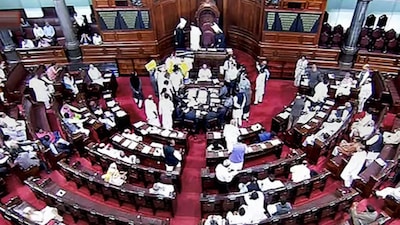 Parliament Winter Session Day 14: File photo of Rajya Sabha (Image: PTI/File)