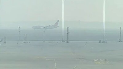 Fog disrupted flight operations in Delhi. (Image: ANI/File)