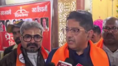 Haryana Shiv Sena chief Neeraj Sethi addressed reporters in Gurugram on Sunday. (Image: PTI)