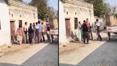 A screengrab from the the purported video. (Credit: X)