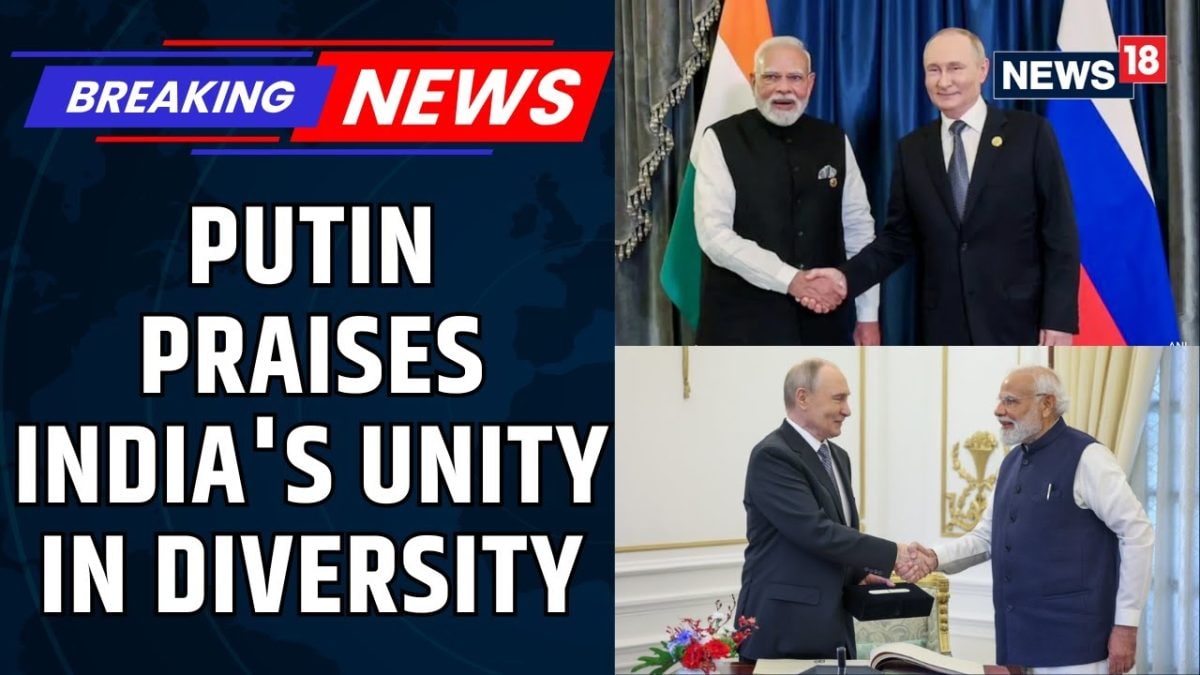 Russian President Putin Praises India's Unity In Diversity, Calls It A Civilizational State | News18