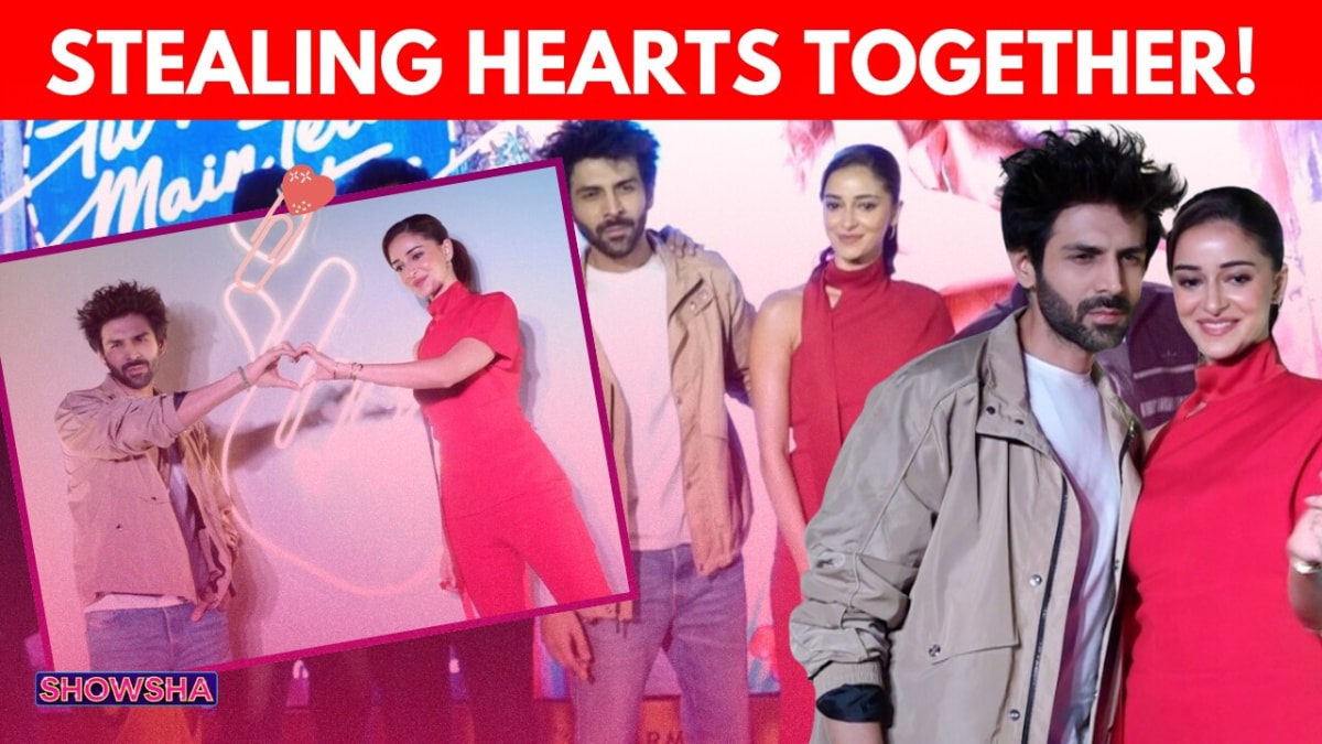 Kartik Aaryan & Ananya Panday Look Adorable At 'Tu Meri Main Tera, Main Tera Tu Meri' Album Launch