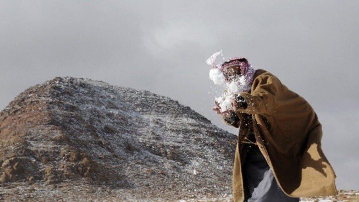 From Scorching Sand To Winter Wonderland: What Caused Sudden Snow In Saudi Arabia?