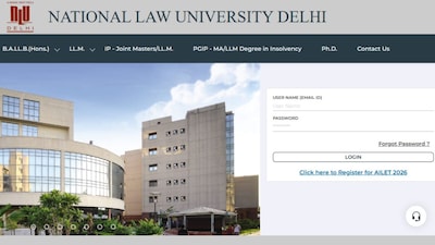 AILET 2026 result at nationallawuniversitydelhi.in. 