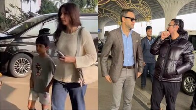Aamir Khan And Imran Khan Spotted With Family At Airport As They Jet Off For Vacation