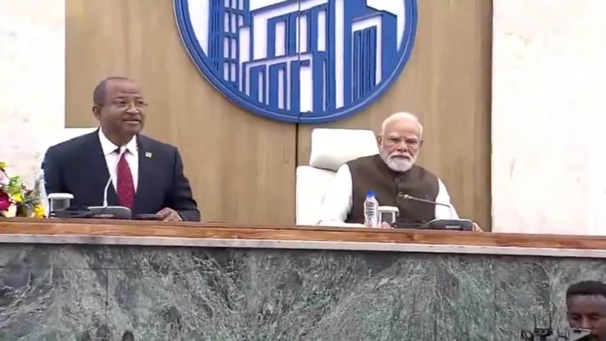 PM Modi Receives Rousing Welcome At Ethiopian Parliament In Addis Ababa | Video