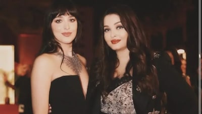 Aishwarya Rai Bachchan and Dakota Johnson lit up the Red Sea Film Festival 2025 when they appeared together for a rare cross-industry moment that instantly went viral.