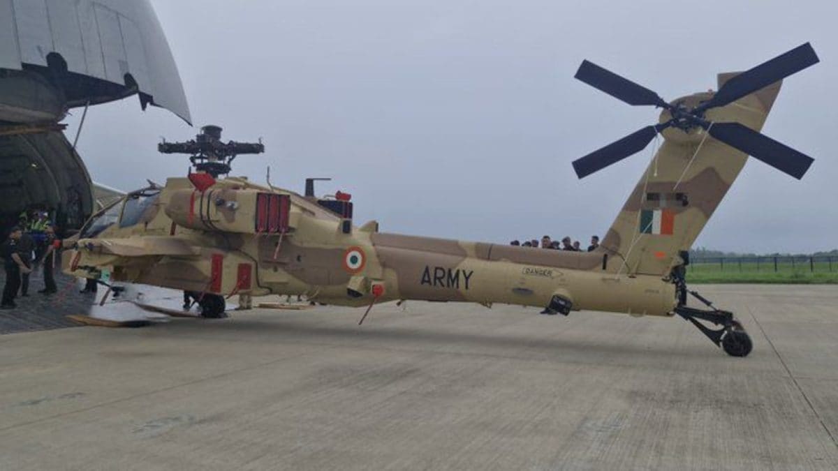 Armour From The Air: Indian Army Receives 3 More US Apache Attack Helicopters For Western Front | India News Armour From The Air: Indian Army Receives 3 More US Apache Attack Helicopters For Western Front | India News