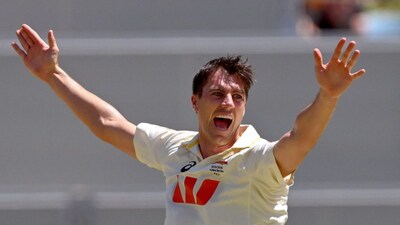 Australia captain Pat Cummins in action [AFP Photo] 