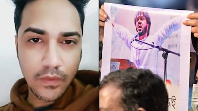 Faisal Karim Masud (left) is one of the key accused in the murder of Osman Hadi (right). (News18)