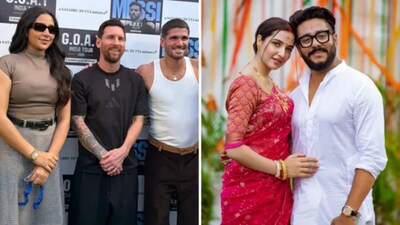 Subhashree Ganguly slammed for 'tasteless' pics with Lionel Messi.