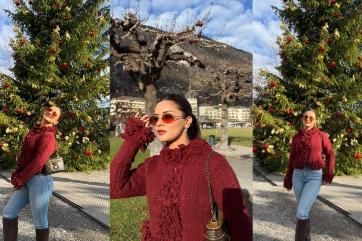 Avneet Kaur Serves Sexy Winter Fashion In Switzerland With Burgundy Knit Look | See Pics