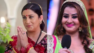 Smriti Irani and Shilpa Shinde were among the TV stars who made a memorable comeback in 2025.